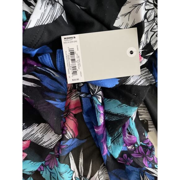 Croft & Barrow Two Piece Tankini Swimsuit, NWT, Top Size 2X, Bottom Size L - Picture 6 of 14